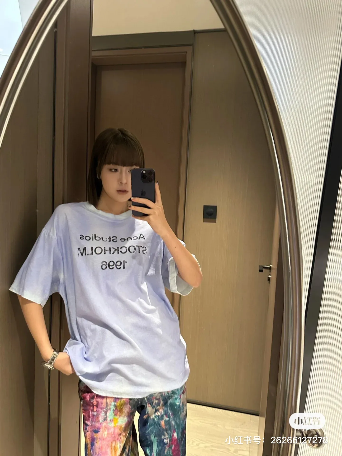 M #Acne Studio•25ss 1:1 T ✅✅✅In Stock Quality Size：S M L ：White Blue Pink Black